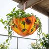 Metallparaply Hängande Planterare Paraplyformad Räcke Blomkruka Gårdsväggmonterad Planterare för Trädgård uteplats Veranda Fönsterbräda Dekor