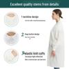 Disposable Dustproof Non-Woven Lab Coat - Thickened White Cleanroom Suit for Food Workshop Visits