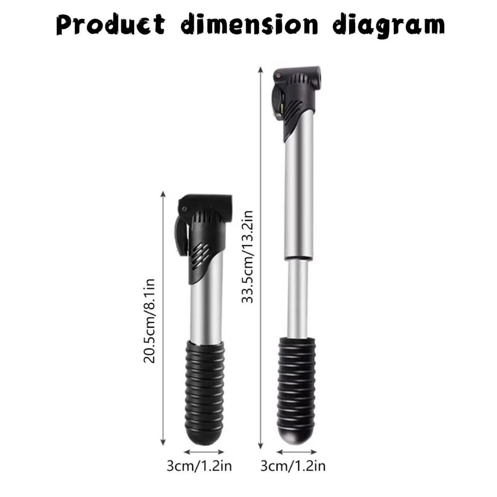 Bicycle Inflator Portable Mini Inflator Basketball Football Inflator Equipment Accessories