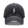 Unisex Soft Cotton Dad Hat Musical Note Embroidery Baseball Cap For Women Men Adjustable Unisex Casual Sports Caps