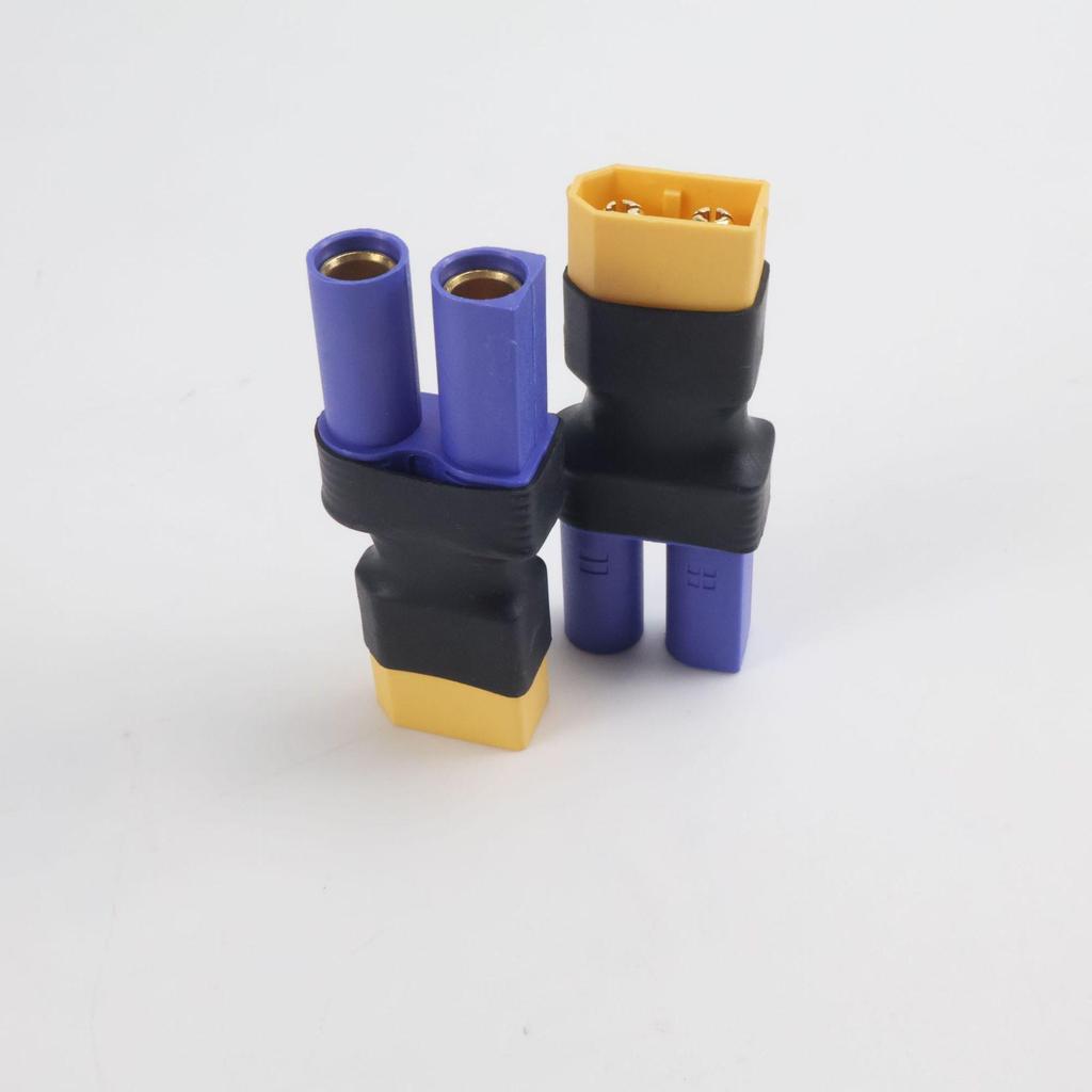 XT60 Male to EC5 Female & EC5 Male to XT60 Female RC Battery Adapter for Airplanes