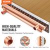 VEVOR 20"x 20"/50.8 X 50.8 Cm Heat Exchanger Water To Air 3-Row 3/8"/ 1 Cm Copper Ports 242 Fins