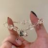 Glass Crystal Square Pendant Bracelet Fashionable Light Luxury High-end Bracelet Temperament Versatile Niche Jewelry Women