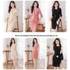 Women's OL Mid-Sleeve Blazer Vest Dress Two-Piece Set