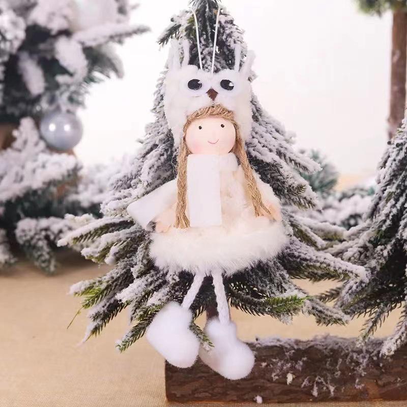 Creative Christmas Plush Angel Ornament For Children Cute Doll Gift For Christmas Tree Decoration