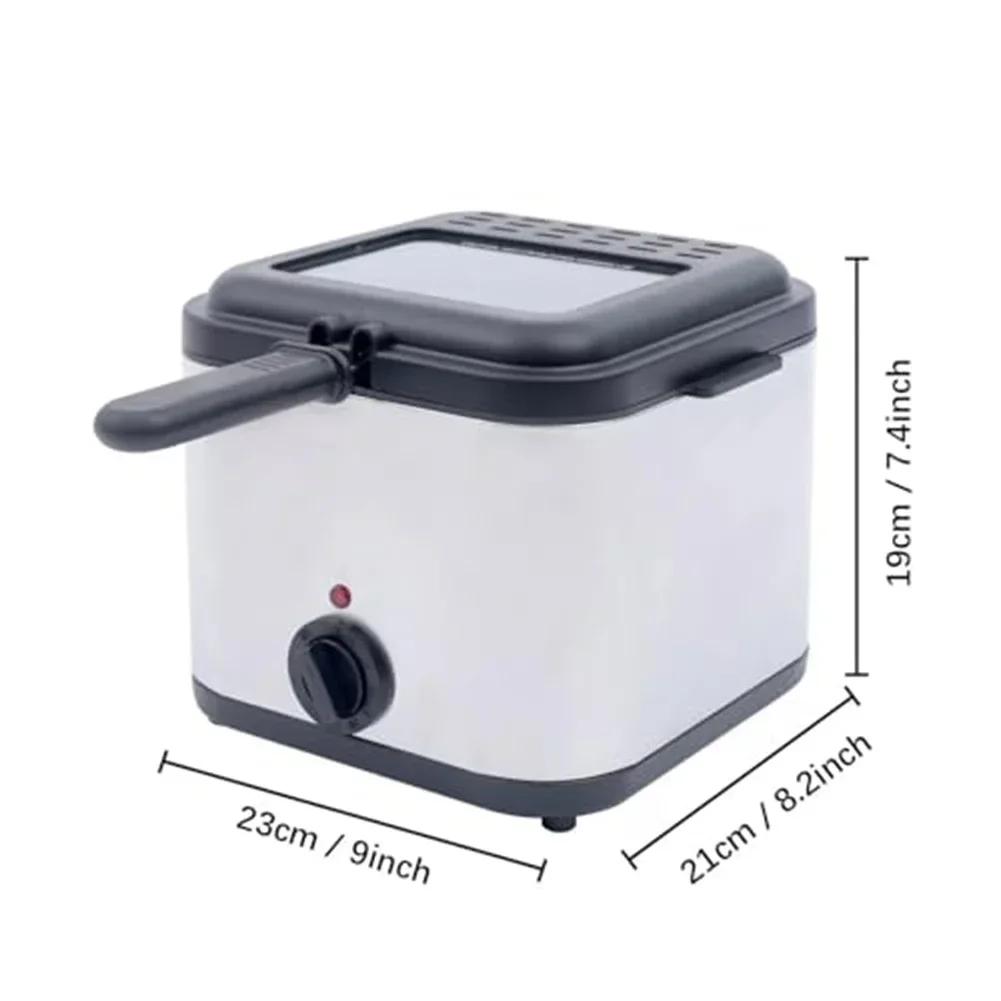 1 Set Deep Fryer Powerful Electric Deep Fryer With 2.5L Capacity For Crispy Fried Foods Cookware Kitchen Cooking Accessories