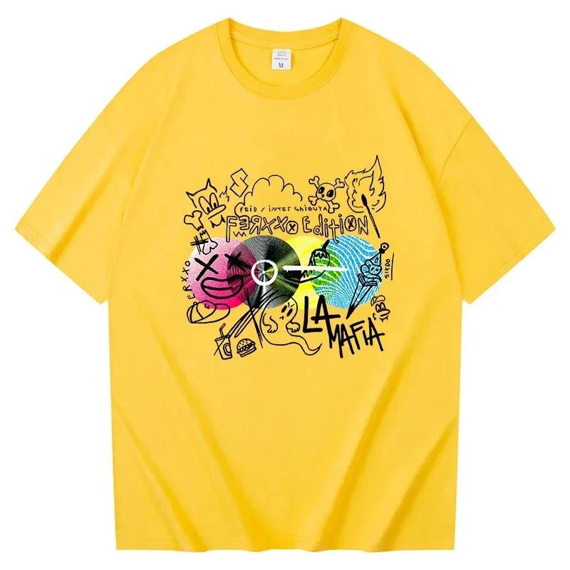 

Funny Cartoon Ferxxoo Feid T Shirts Retro Men/women Graphic Sweatshirt Vintage Summer T-shirt Unisex Tees Classic Tops XXXXXL серый