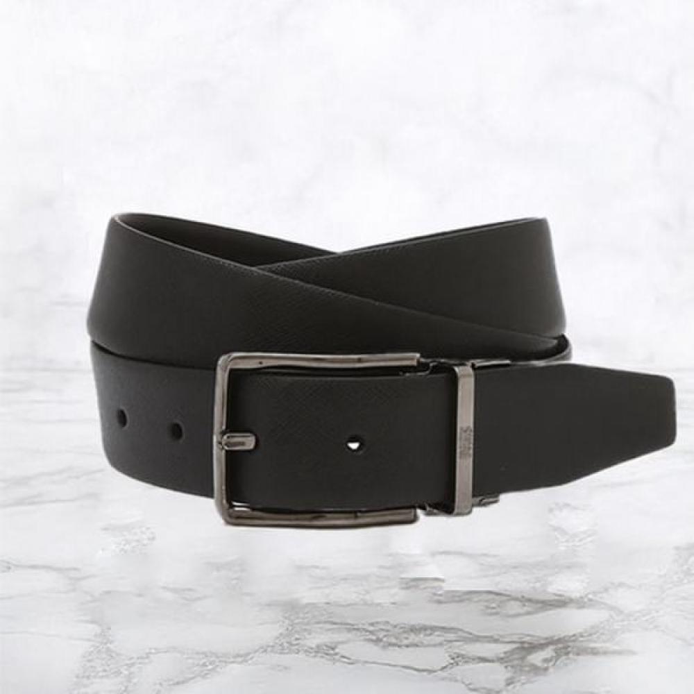Daks Italy Black Square Buckle Belt Dbbe6e600bk Single option