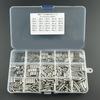 450Pcs Dowel Pin Stainless Steel Peg Support Shelves Silver Tone Locating Dowel M2 M3 M4 Slotted Pin Assortment Kit