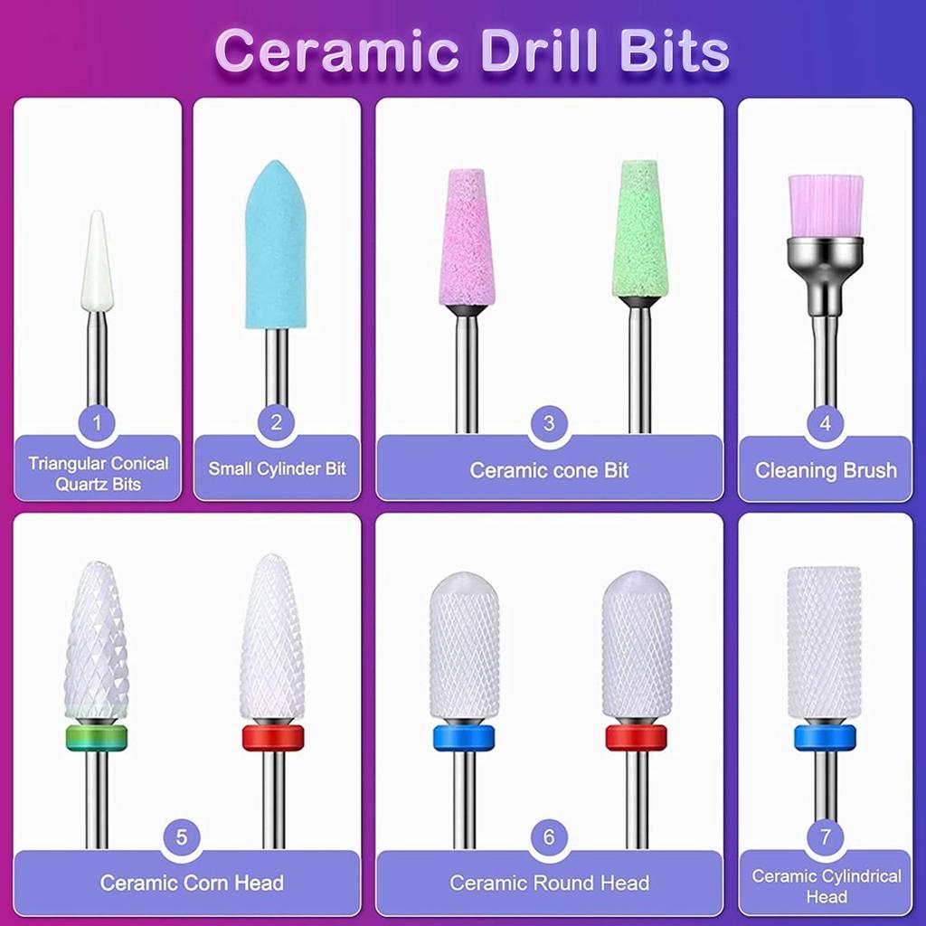 💰Kaufe 30Pcs Nail Drill Bits Set Tungsten Carbide Nail Drill Manicure