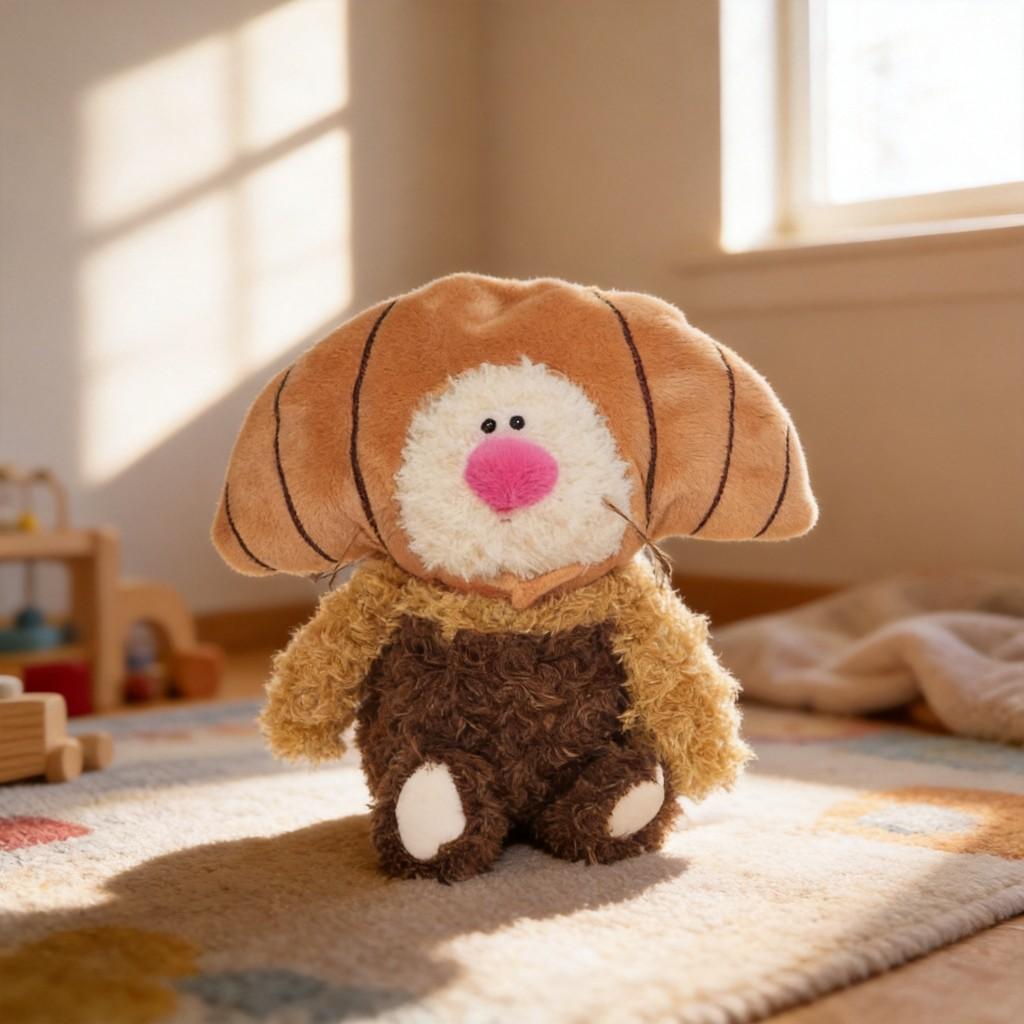 Cartoon Cowboy Hat Budibasa Cat Plush Toy With Short Pile Fur For Kids And Collectors