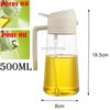 500ml 2 in 1 Spray Oil Dispenser Olive Oil Spray  Barbecue Cooking Olive Oil Jar Baking Vinegar Soy Sauce Spray Container
