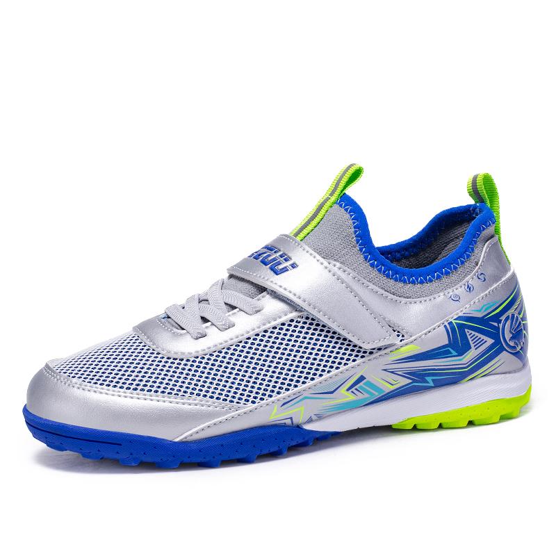Kinder TF Fußballschuhe Jungen Mädchen Atmungsaktives Mesh Fußballschuhe Jugend Outdoor Kunstrasen Kurze Stollen Trainingsfußballschuhe
