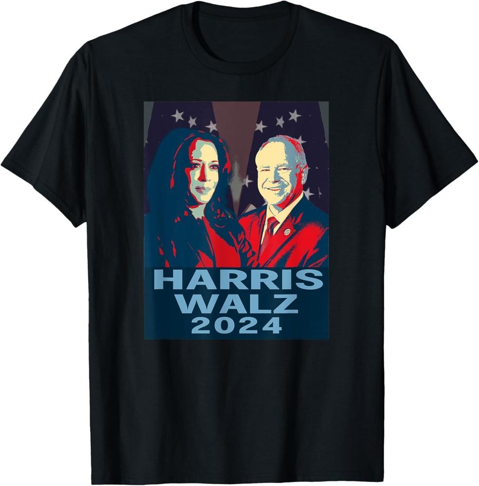 

Harris walz 2024 Waltz Presidential usa flag Election 47 T-Shirt Unisex T-Shirt M