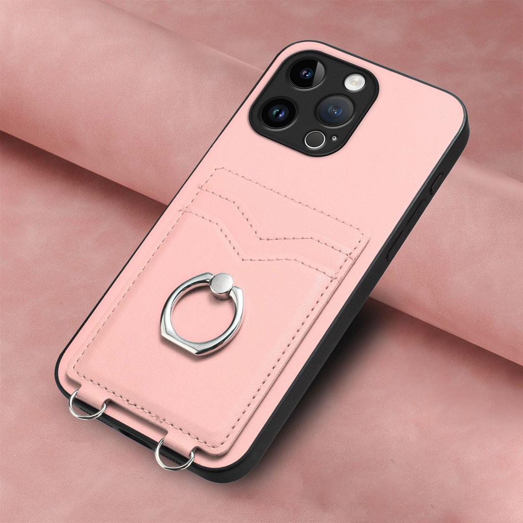 Card Holder Slots Ring Bracket Cover Phone Case For iPhone 12 12Pro 12ProMax 12Mini 11ProMax 11Pro XSMax XR XS 8Plus 7Plus SE 13Pro 14Pro 15Pro 16Pro