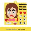 Felt Facial Expression Stickers for Kids - Non-woven Fabric Teaching Aids for Kindergarten