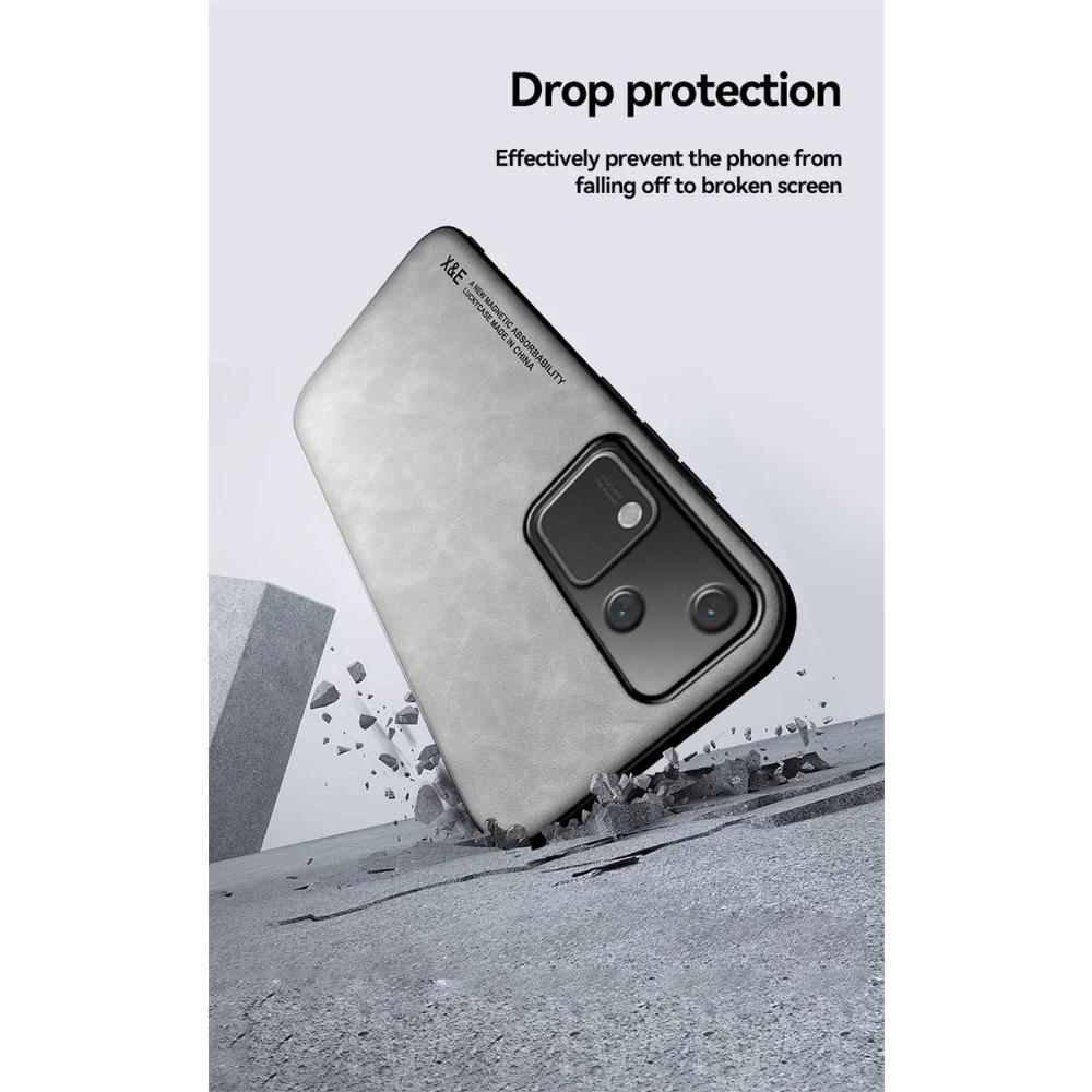 Shockproof Case for VIVO V30 Pro V29 V29e Protective Cover Car Magnetic Holder Phone Textured Business Full Protection Cover
