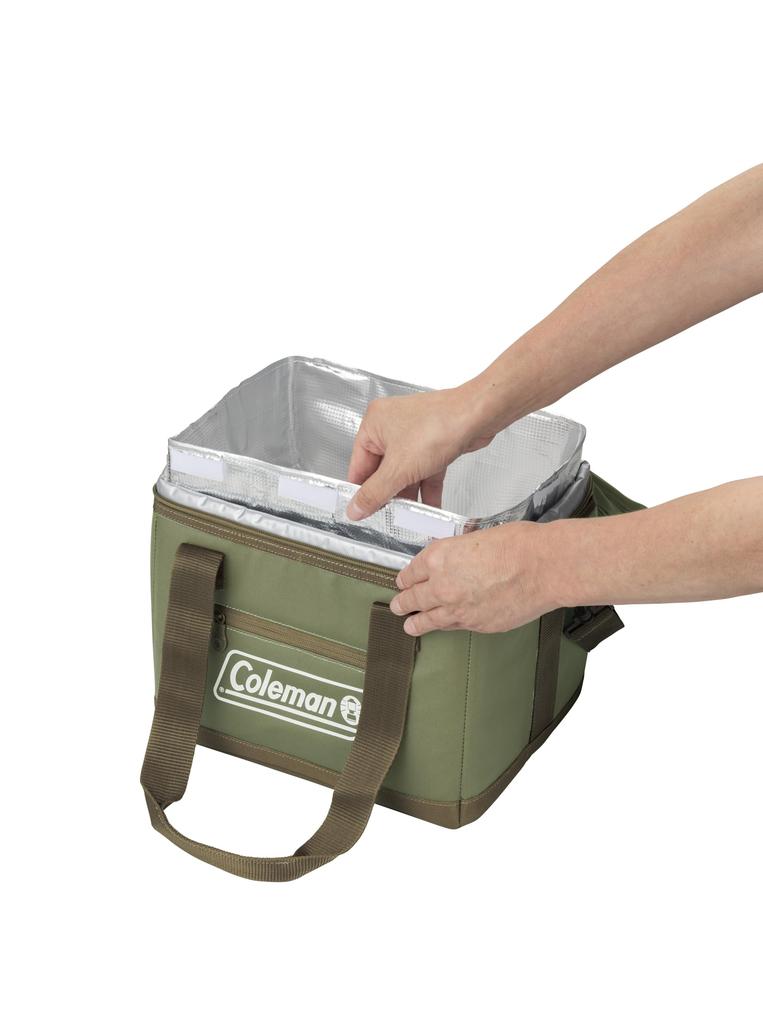 Coleman Ultimate Ice Cooler II 15L Cooler Box Keeps contents cool for approximately 32 hours Olive Ideal for outdoor club Features easy antibacterial
