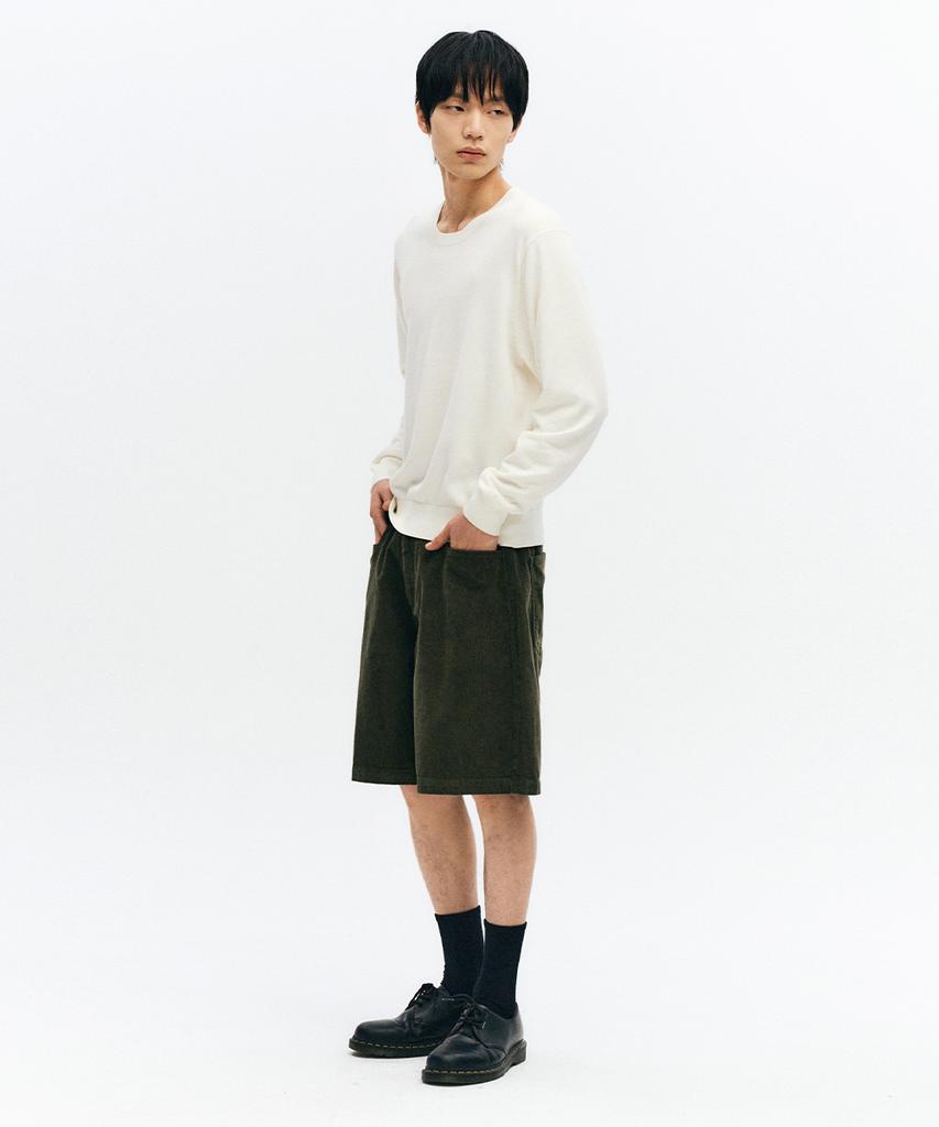 INTEMPOMOOD Youth Corduroy Half Pants_Khaki
