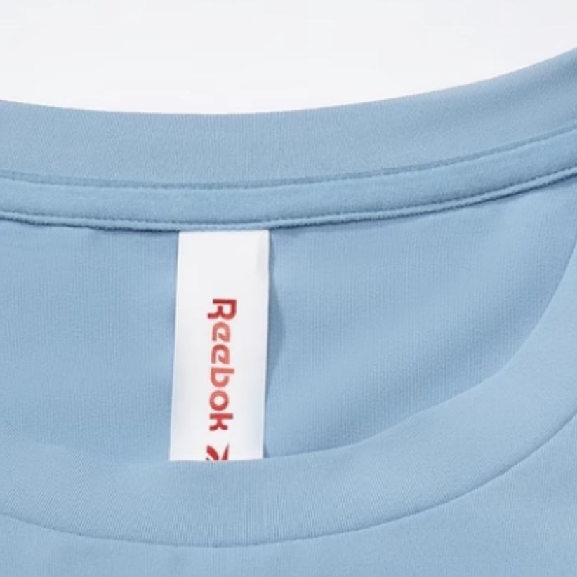 Reebok Solid Color Sports Casual Fitness Training Knit Short Sleeve T-Shirt Women Tops Blue Purple 24SRM406WGB4