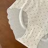 Women's Summer Sweet Polka Dot Print Ice Silk One Piece Trackless 10A Antibacterial Crotch Triangle Briefs