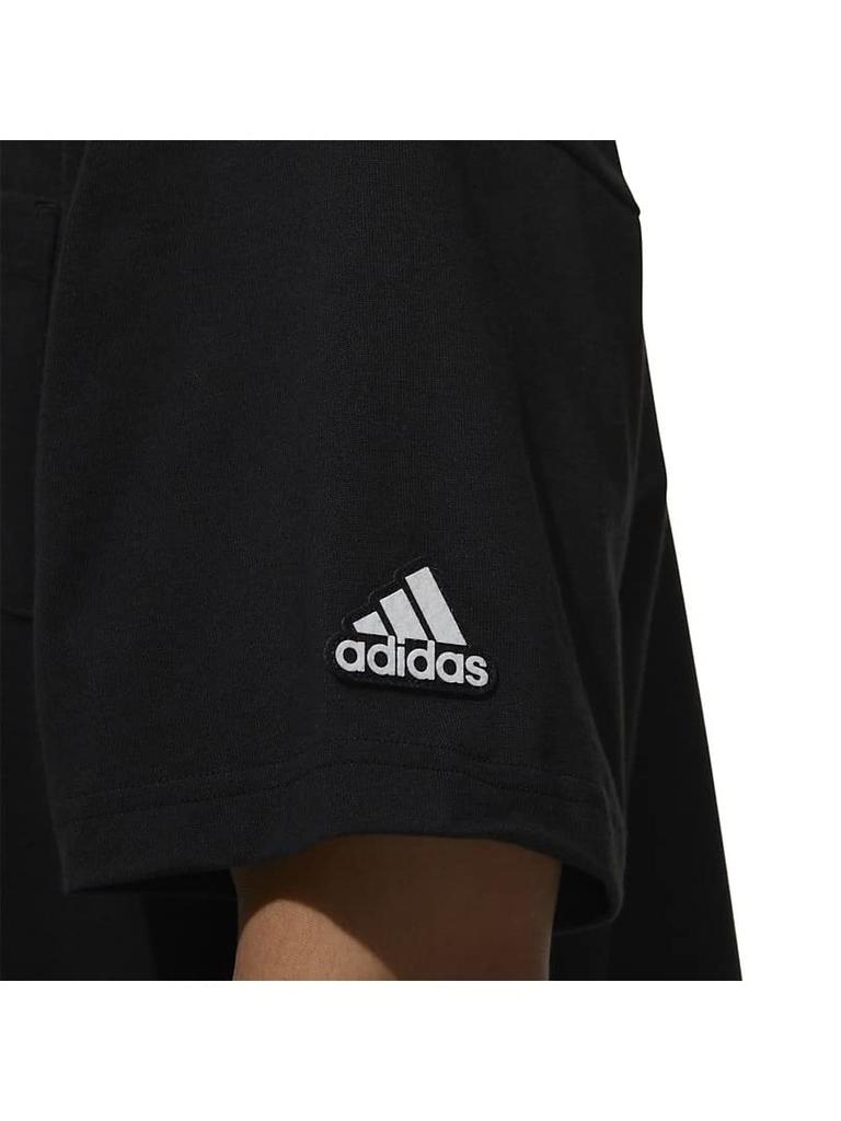 Adidas Badge of Sports Logo Short Sleeve Black Size T-Shirt, KO212, Men's, (HN0405), J/S