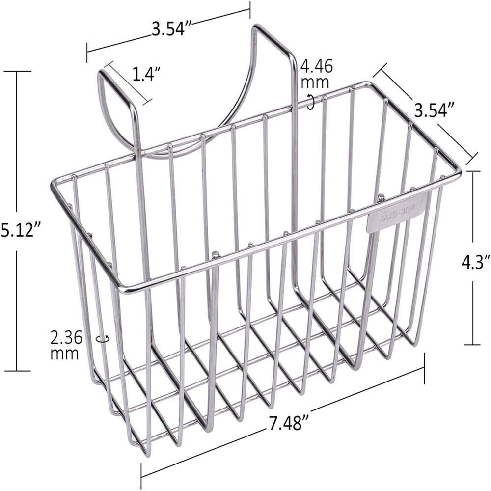 Hanging Home Sink Accessory Brush Storage Drainer Rack Kitchen Supplies Sponge Holder Sink Basket