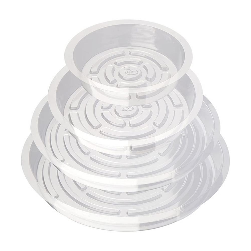 Transparent Verdickter PET Runder Untersetzer für Blumentöpfe Wasseruntersetzer Blumenuntersetzer Kissenbasis
