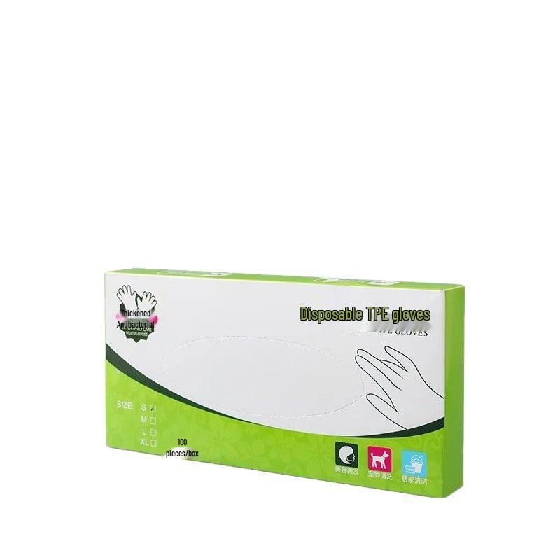 Food Grade Disposable TPE Gloves - Latex-Free, Transparent, Thick, for Catering, Baking, Kitchen Use