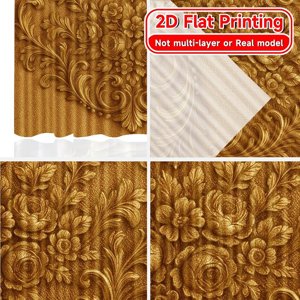 2D Flat Printing  2pcs Elegant Drapery(1) Modern Modern Curtains Versatile 100% Polyester Curtains Decorations Inside Perfect for