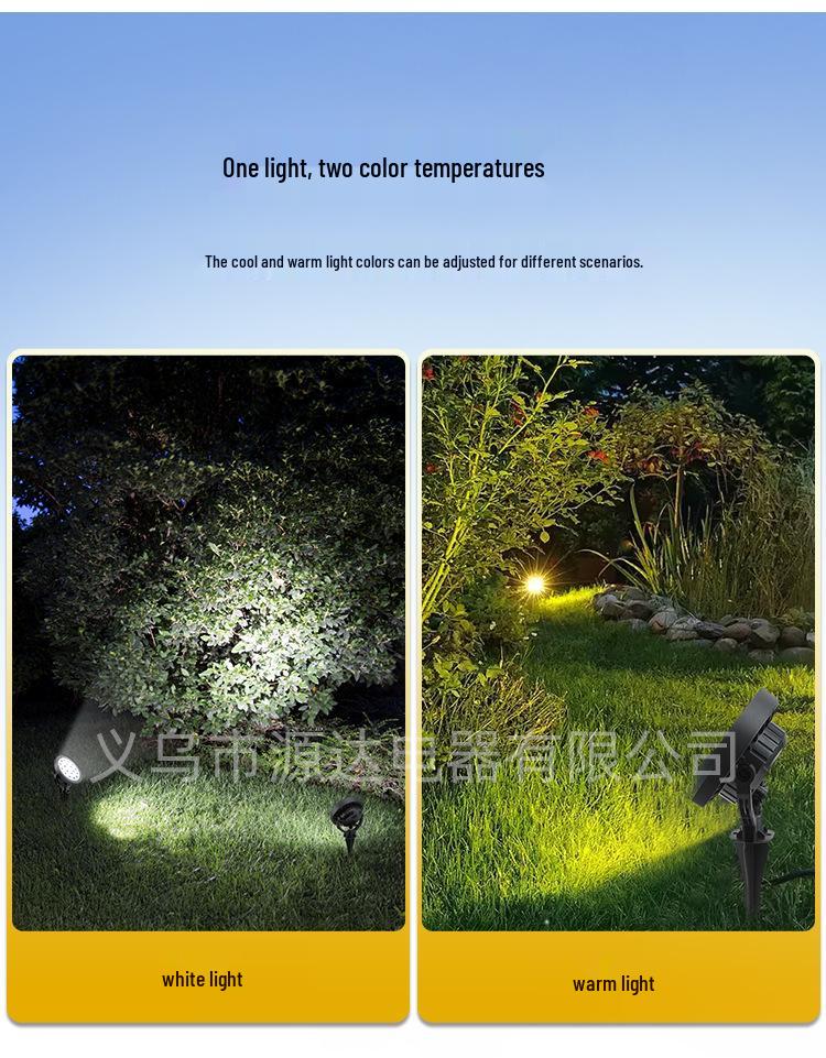 Waterproof Solar Spotlight for Outdoor Garden and Lawn