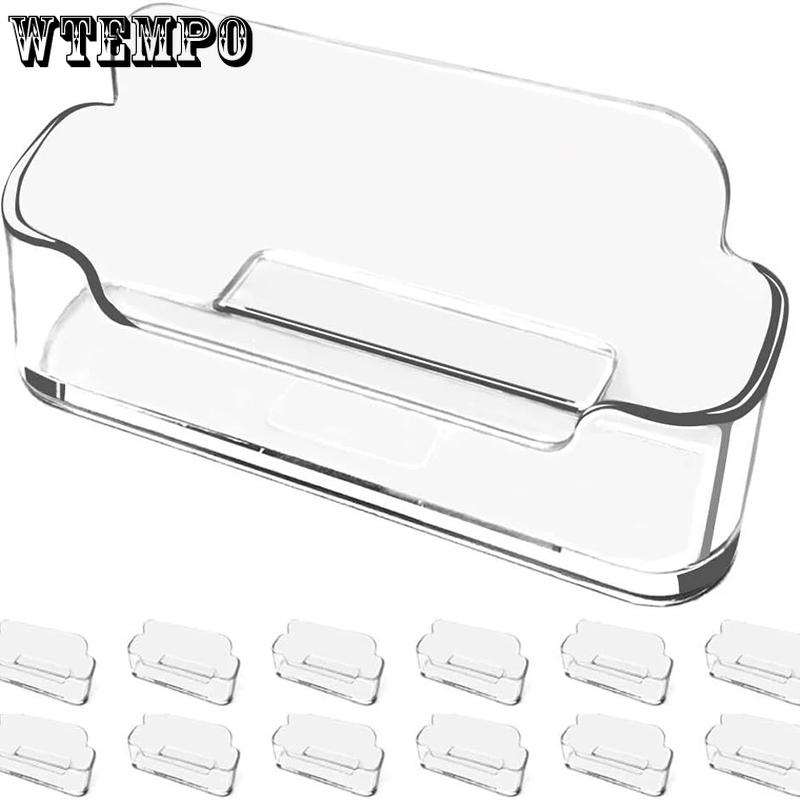 WTEMPO Business Card Holders for Office Desk Fits 30-50 Business Cards To Display Desktop Business Card Stands for Exhibition