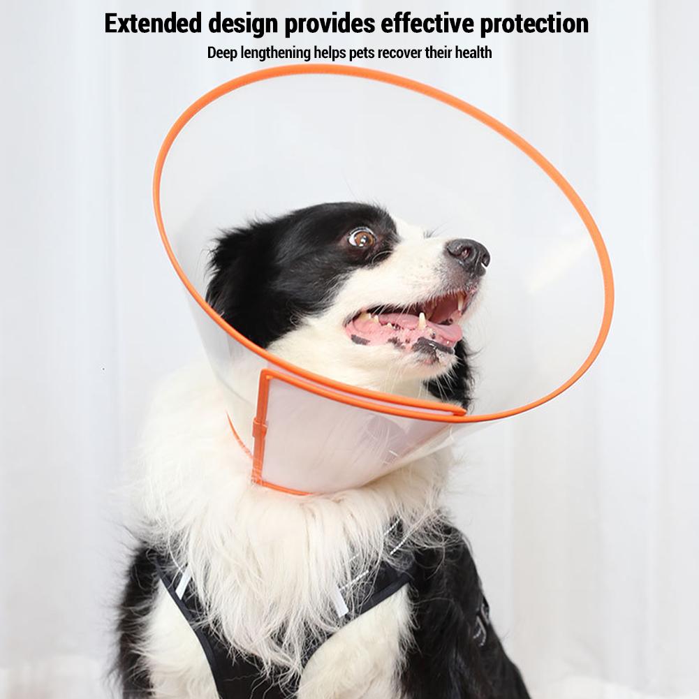 Cat Cone Collar Soft Comfortable Cat Recovery Collar Adjustable Anti-Bite Lick Wound Transparent Small Dog Cone For All Season