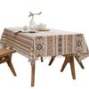 Bohemian Cotton Linen Tablecloth Waterproof Oil-Resistant Rectangle Dining Table Cover Home Cafe Restaurant