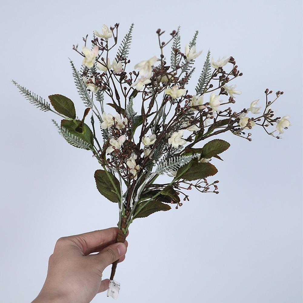 

Реалистичные симуляционные хризантемы Роскошные шелковые искусственные цветы Украшение для гостиной белый