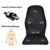 Electric Massage Chair Pad Heating Vibrating Back Massager Chair Cushion Car Home Office Lumbar Pain Relief with Remote Controls
