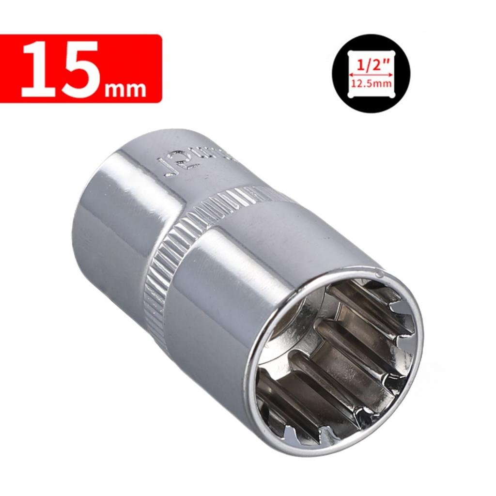 1/2 Inch Drive Short Socket Head Chrome Plating Chrome Vanadium Steel Brand New