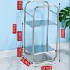 Multi-storey Bathroom Storage Rack Floor Standing Household Shower Basin Storage Racks Carbon Steel Pulley Simple Storage Rack