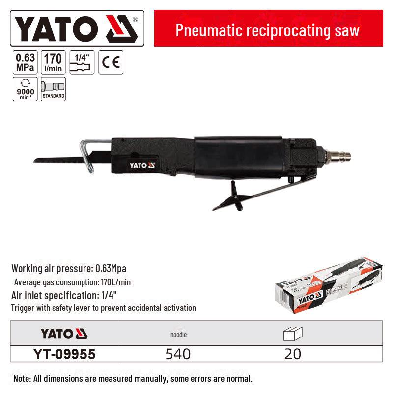 YATO Pneumatic Reciprocating Saw & File Tool for Trimming and Grinding