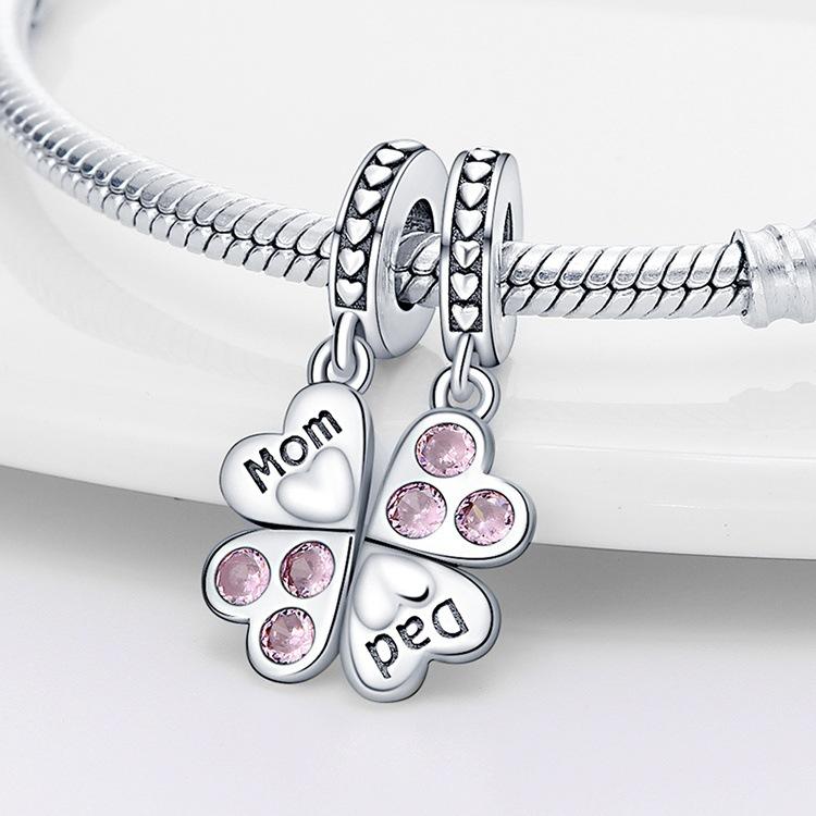 2026 Wings Feather Eternal Love Charm Charm Beads DIY Jewelry Bracelet Accessories 925 Silver