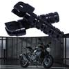 Knurled Motorcycle Foot Pegs with Forked Mounting-Hole End, Machined Aluminum Assembly for Replacement Projects