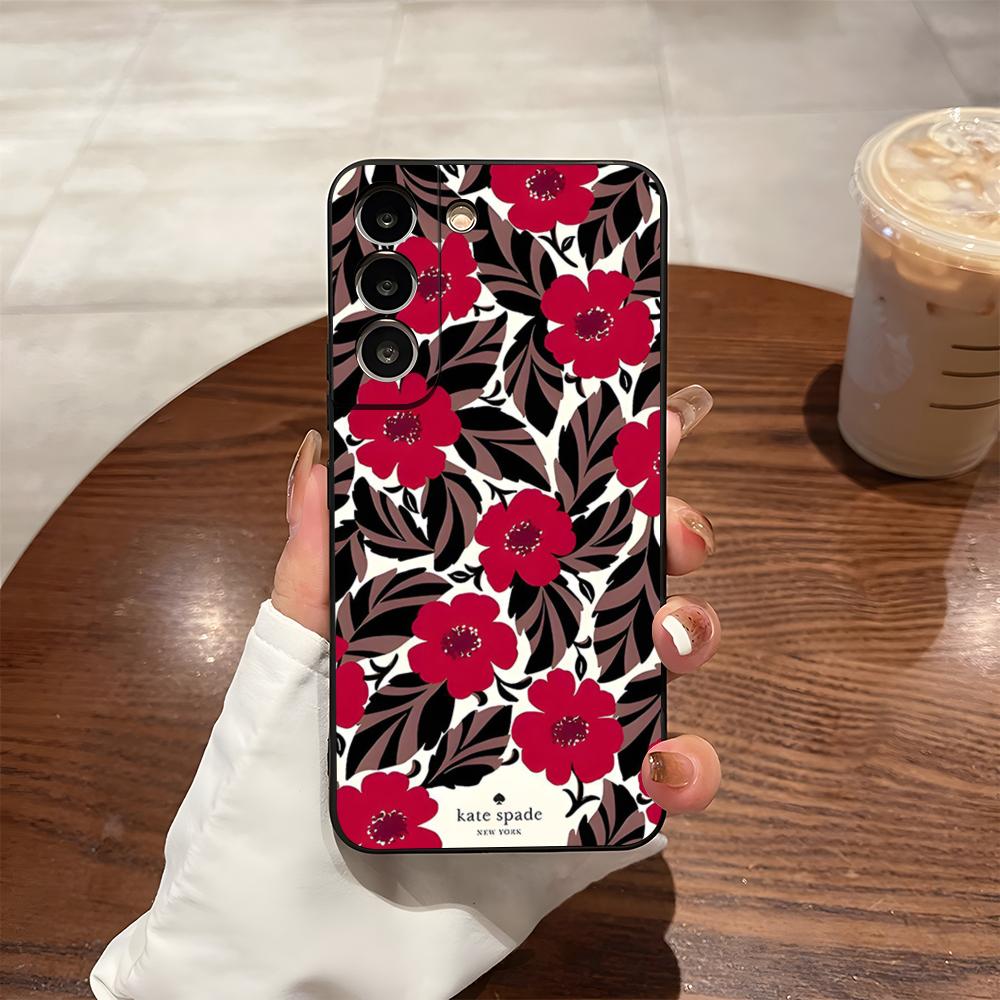 

Чехол для телефона K-Kates S-Spades Цветок Для Samsung S26 S24 Ultra S25 S23 Fe S22 S20 S21 Plus A54 A34 A53 A16 Задняя крышка Samsung s21