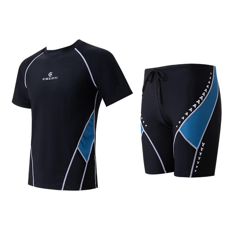 

2024 Мужской облегающий соревновательный купальник для дайвинга и отдыха Extra Large чёрный