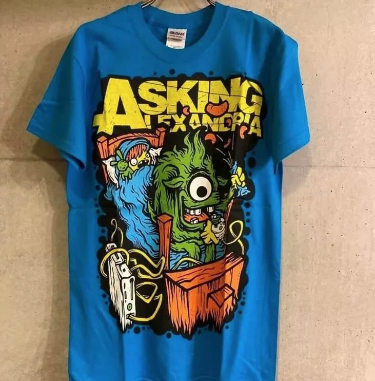 Asking Alexandria rock band Monster Art Blue T SHIRT FULL SIZE S-5XL Unisex T-Shirt M