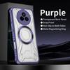Magsafe Phone Case for Realme 14 Pro Plus Luxury Armor Magnetic PC+TPU Shockproof Hard Back Cover for Realme 14pro 14T 14X 13