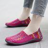 Summer Moccasin Pink Beach Shoes Women Multicolor Casual Weave Slip on Braided Purple Flats Sneakers Plus Size
