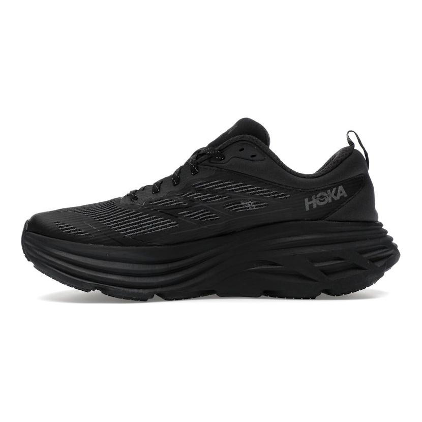 HOKA Bondi 8 Caged Stealth Tech Pack - Zapatillas Unisex Triple Black 1155391-BBLC