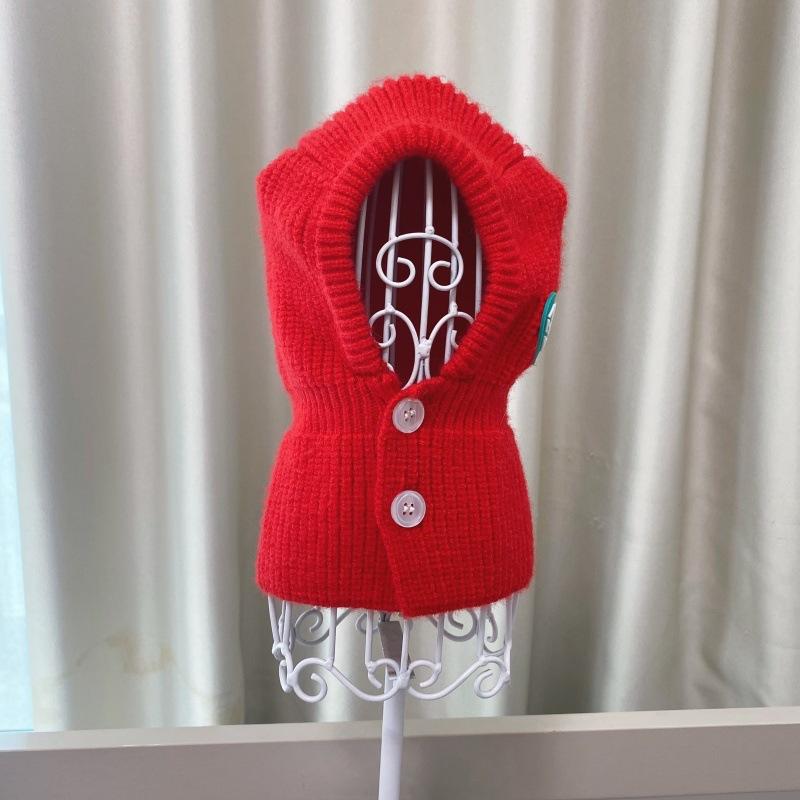 Pet Autumn and Winter Cute Hat Cute Christmas Decoration Dog Cat Warm Compared To Bear Schnauzer Compared To Bear Knitted Hat (as the picture,L)