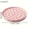 KEMORELA Ciotola Ceramica Lenta per Gatti - Ciotola Cibo per Animali Design Zampa, Piatto Anti-Ingozzamento per Gatti e Cani Piccoli