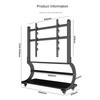 Heavy Duty 50-100 Inch Mobile TV Stand Cart TV Shelf Mute Wheels Up To 220lbs Max VESA 900x600mm Floor Stand TV Support Shelf